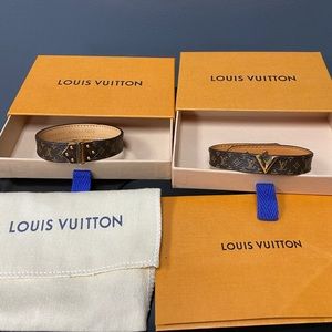 WOW ! Women’s Louis Vuitton Nano Monogram Bracelet size 19 💯 AUTHENTIC BUNDLE !